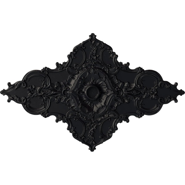 Ekena Millwork Melchor Diamond Ceiling Medallion (Canopies up to 4"), 67 1/4"W x 43 3/8"H x 4"ID x 2"P, Steel Gray CM70X43MLSGS - main